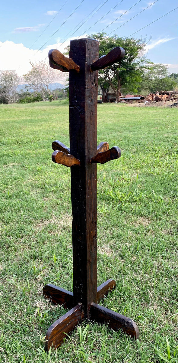 Antique and Original Handmade Coat Rack Made of Old Wood (Used)