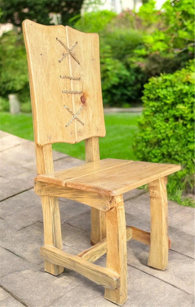 Sustainable Wood Handcrafted Dining Room in the Middle Ages Style