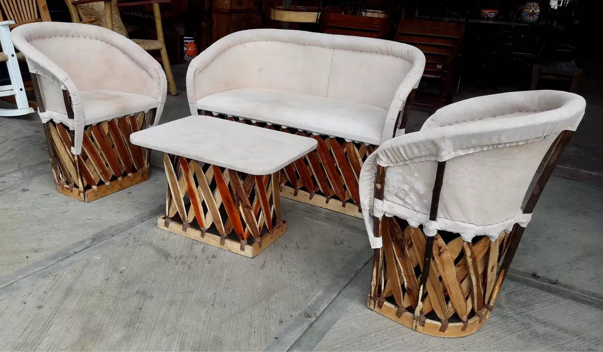 Equipal Traditional Handcrafted Room Natural Leather Antique Type
