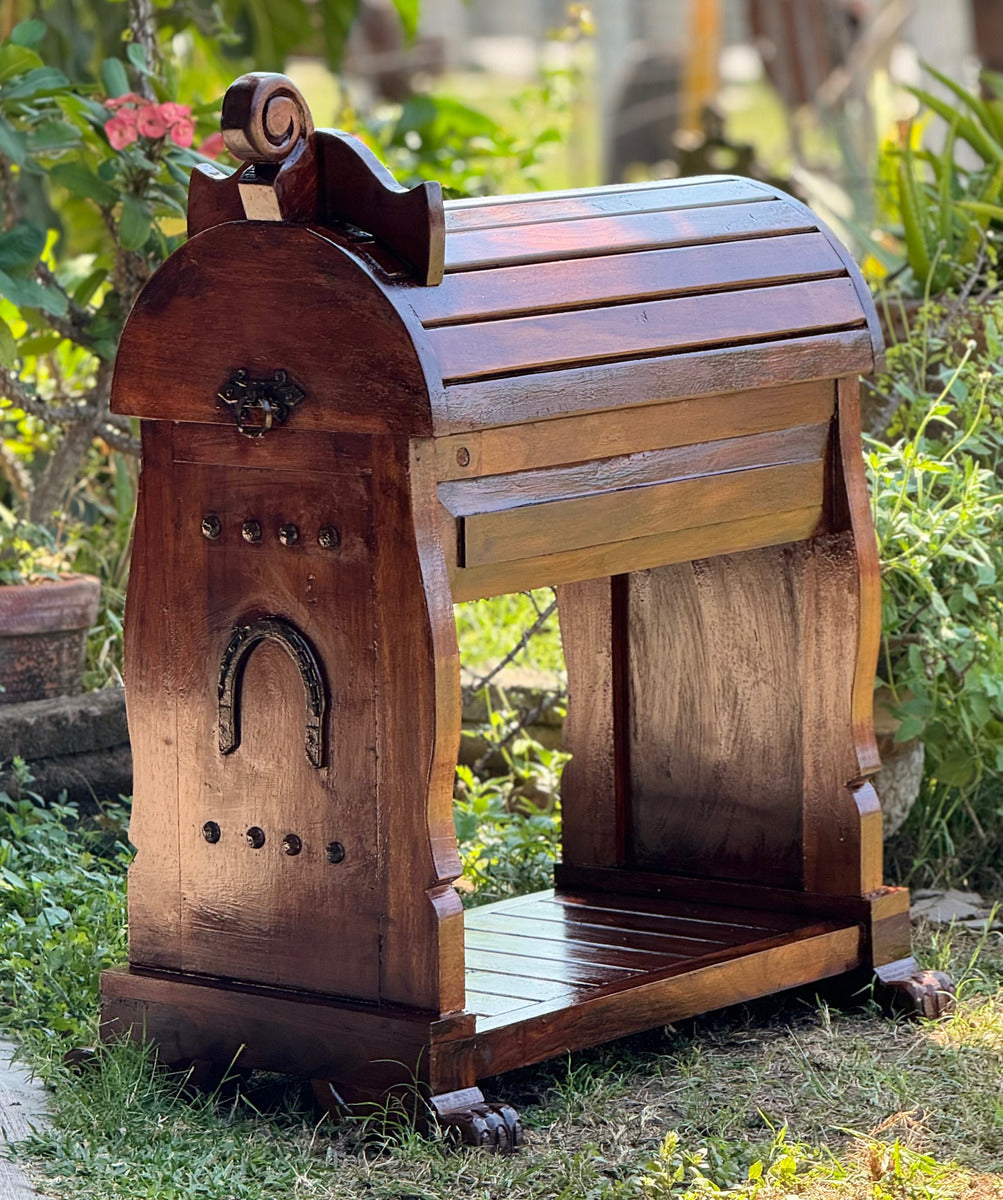 Monturero De Madera De Parota Estilo Antiguo