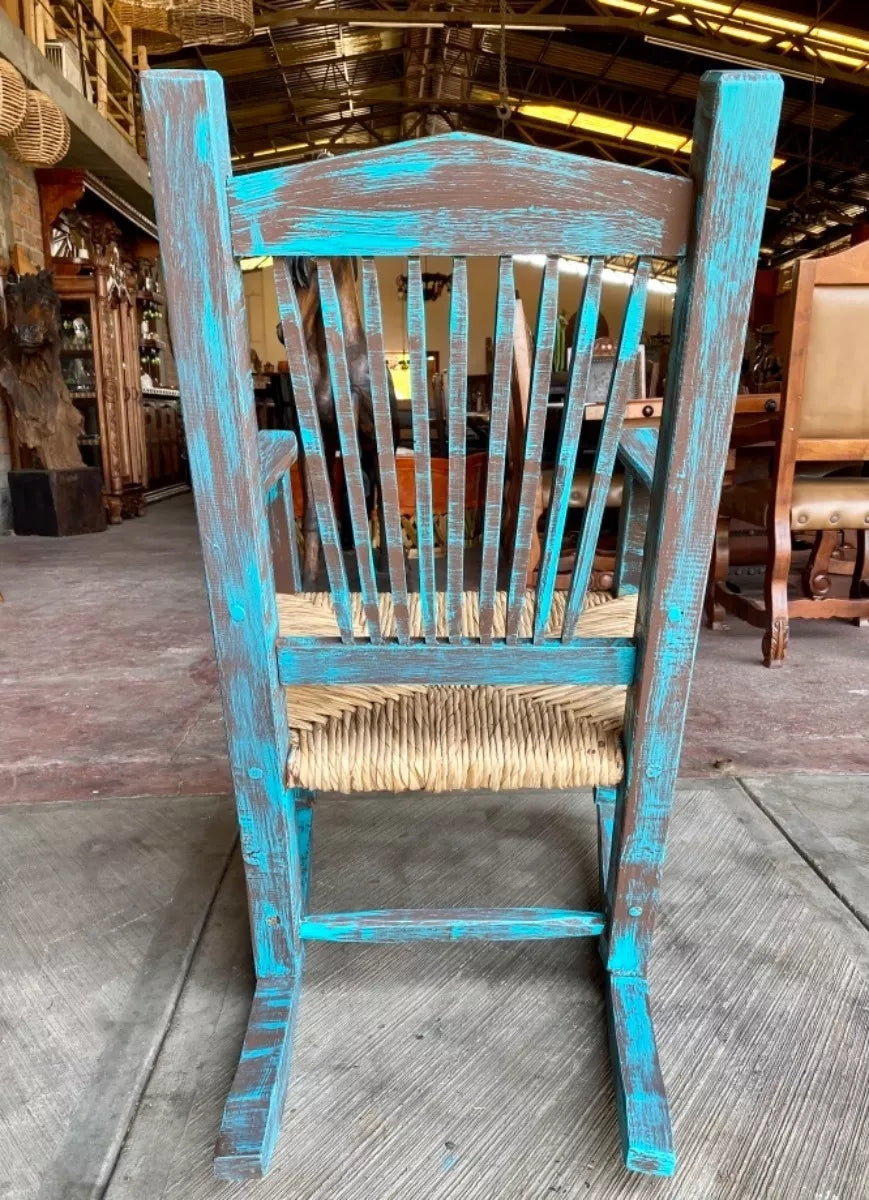 Vintage Antique Sustainable Wooden Rocking Chair.