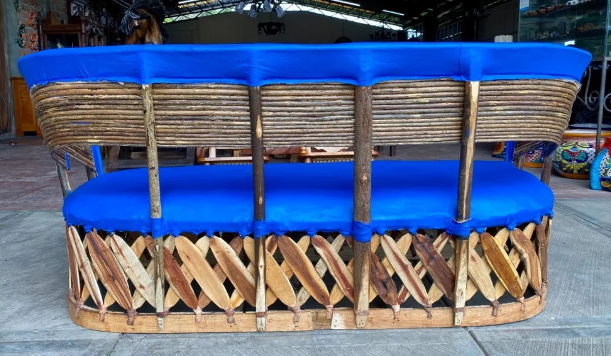 Large handmade armchair for 3 people, Equipal style.