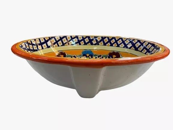 Beautiful Oval Sink in Fine Talavera Antique Style 2med716 Add to Favorites