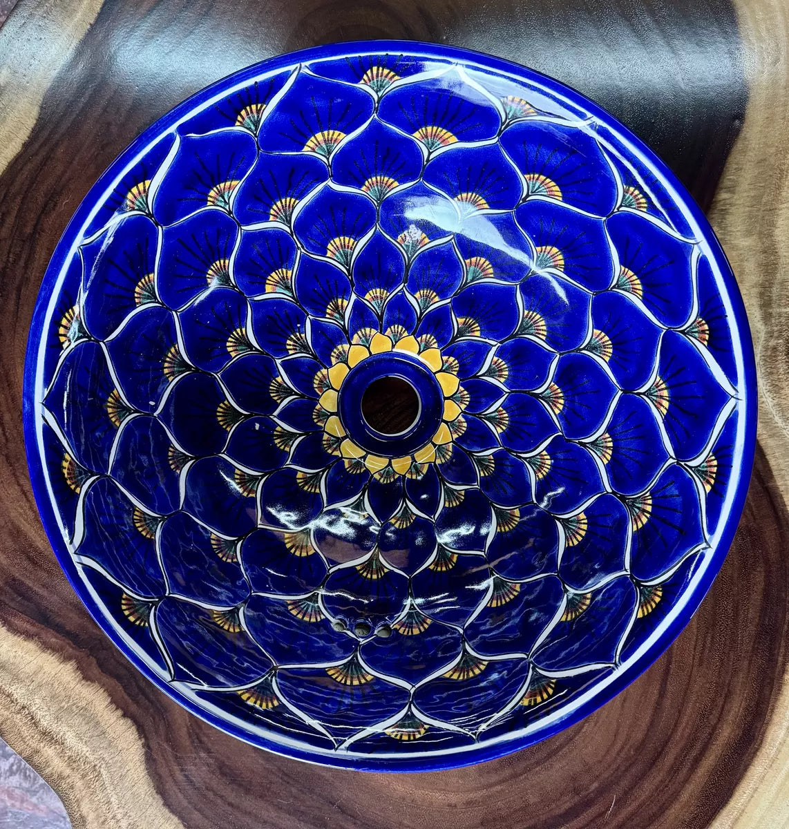 Round Sink in Fine Talavera Turkey Style