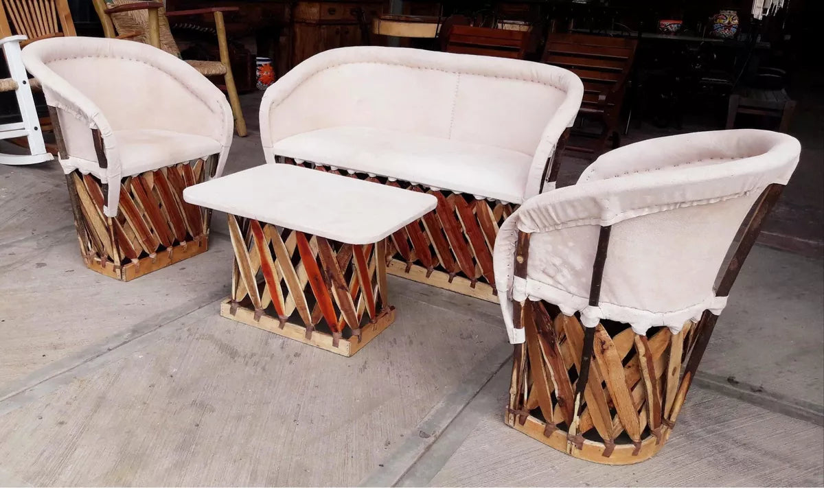 Equipal Traditional Handcrafted Room Natural Leather Antique Type