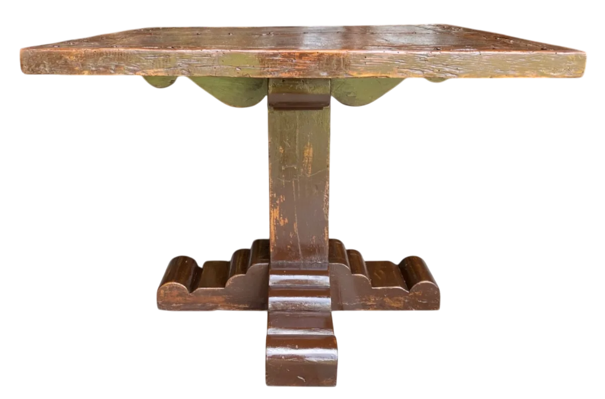 Antigua Y Original Mesa De Comedor Con Cubierta De Puerta (Usado)