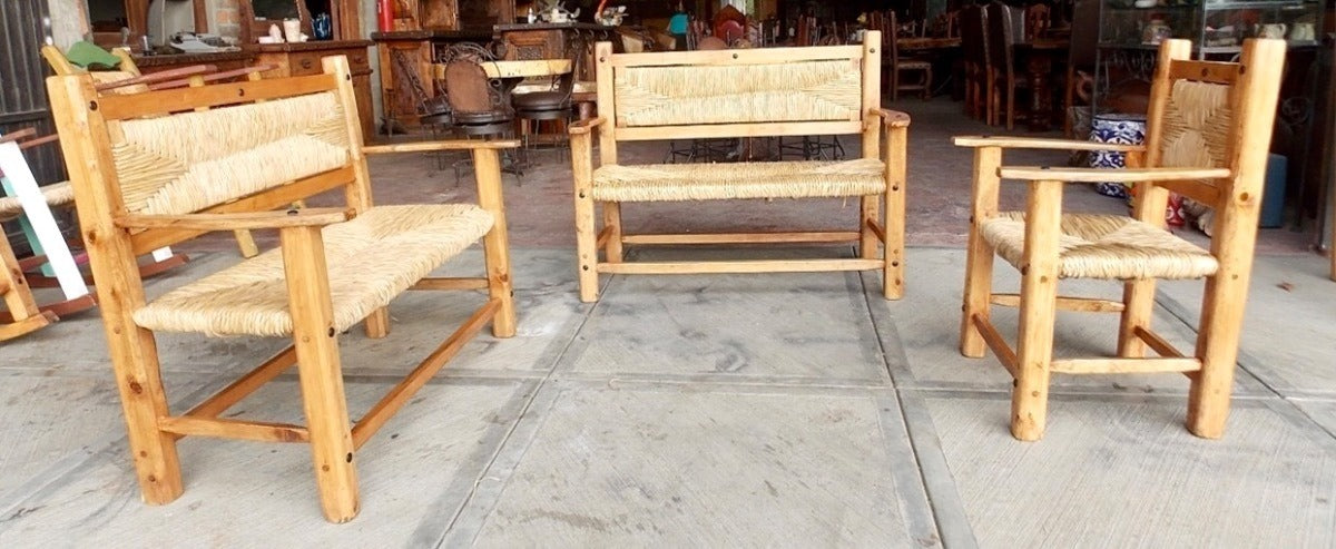 Handcrafted Room Woven in Sustainable Wood in an Antique Style