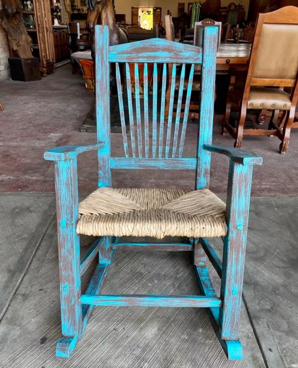 Vintage Antique Sustainable Wooden Rocking Chair.