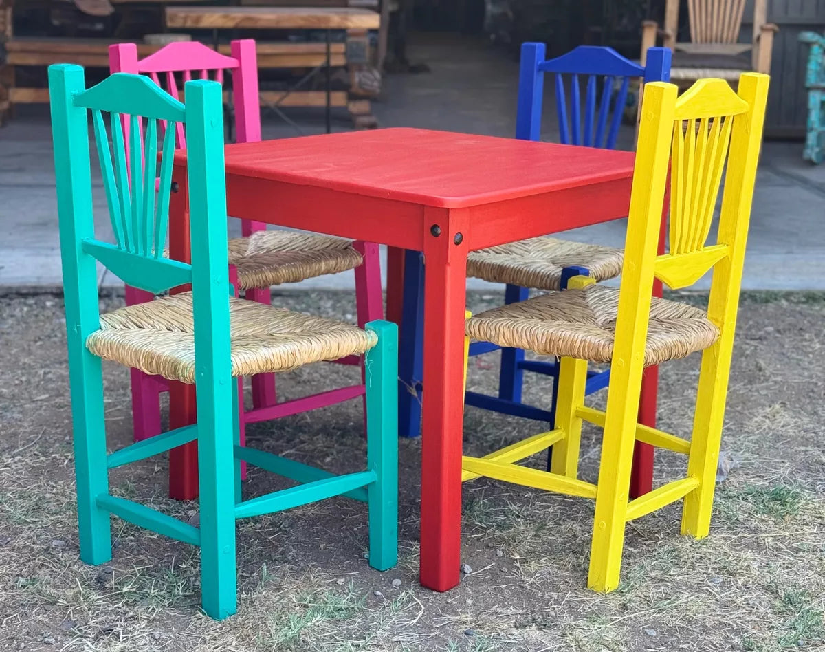 Beautiful Antique Multicolor Sustainable Handcrafted Dining Room
