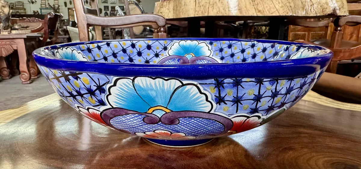 Round Countertop Sink, Cup-Style, Fine Talavera. Add to Favorites