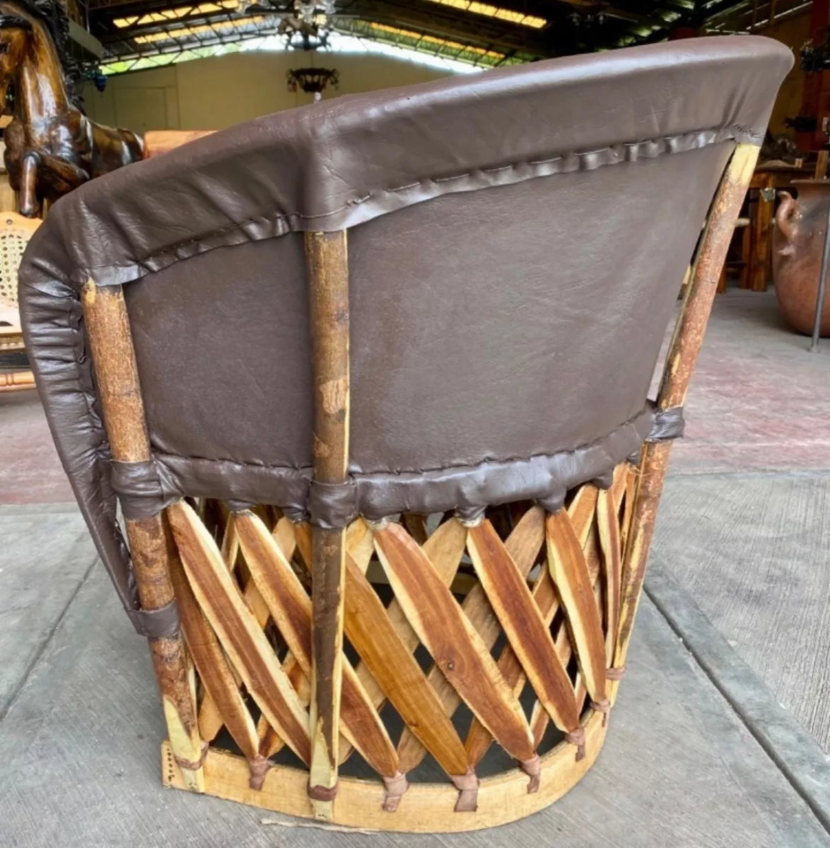 Silla Sillon Equipal Artesanal Muy Amplio Estilo Antiguo