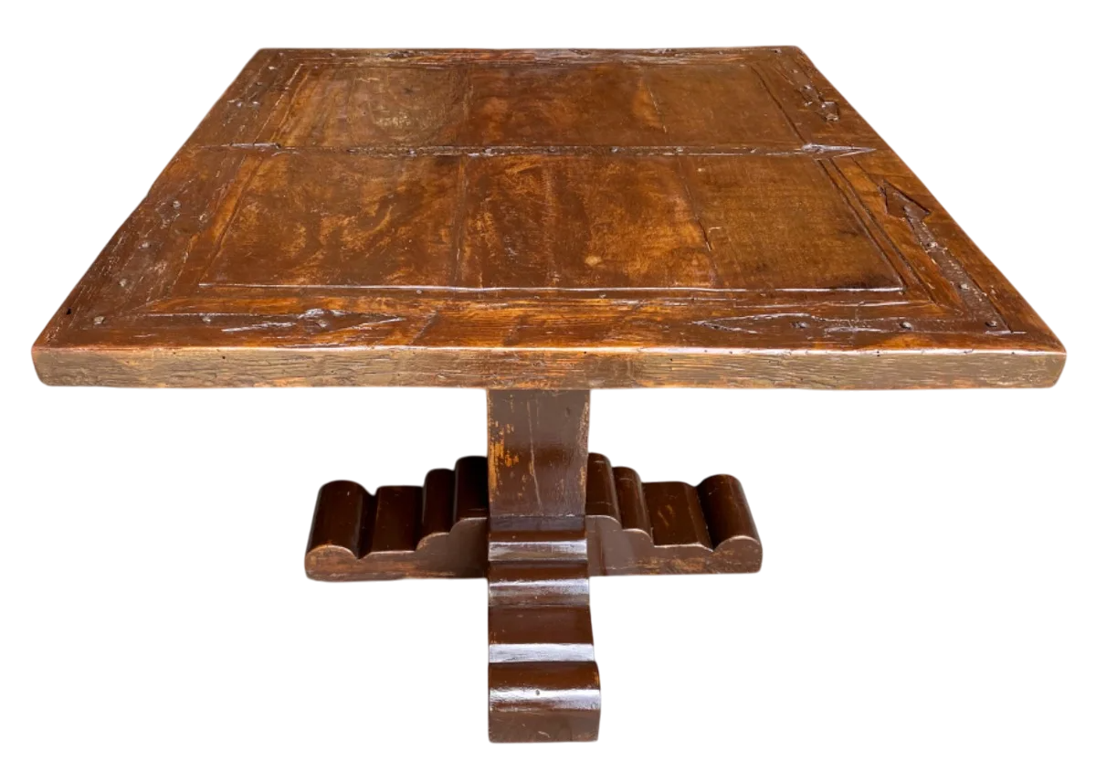Antigua Y Original Mesa De Comedor Con Cubierta De Puerta (Usado)