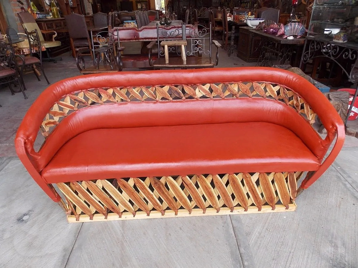 Sillon Equipal Con Riñonera Para 3 Personas Estilo Antiguo
