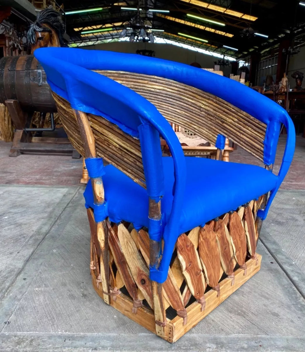 Silla Sillón Equipal Artesanal Amplio Cómodo Estilo Antiguo