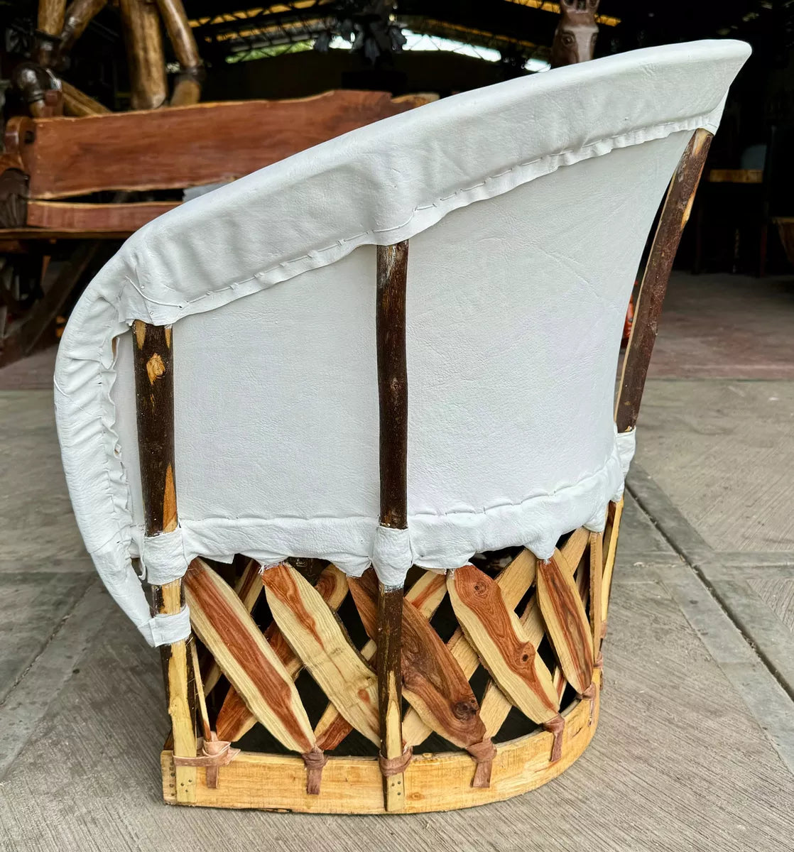 Silla Equipal Artesanal Muy Amplio Estilo Antiguo