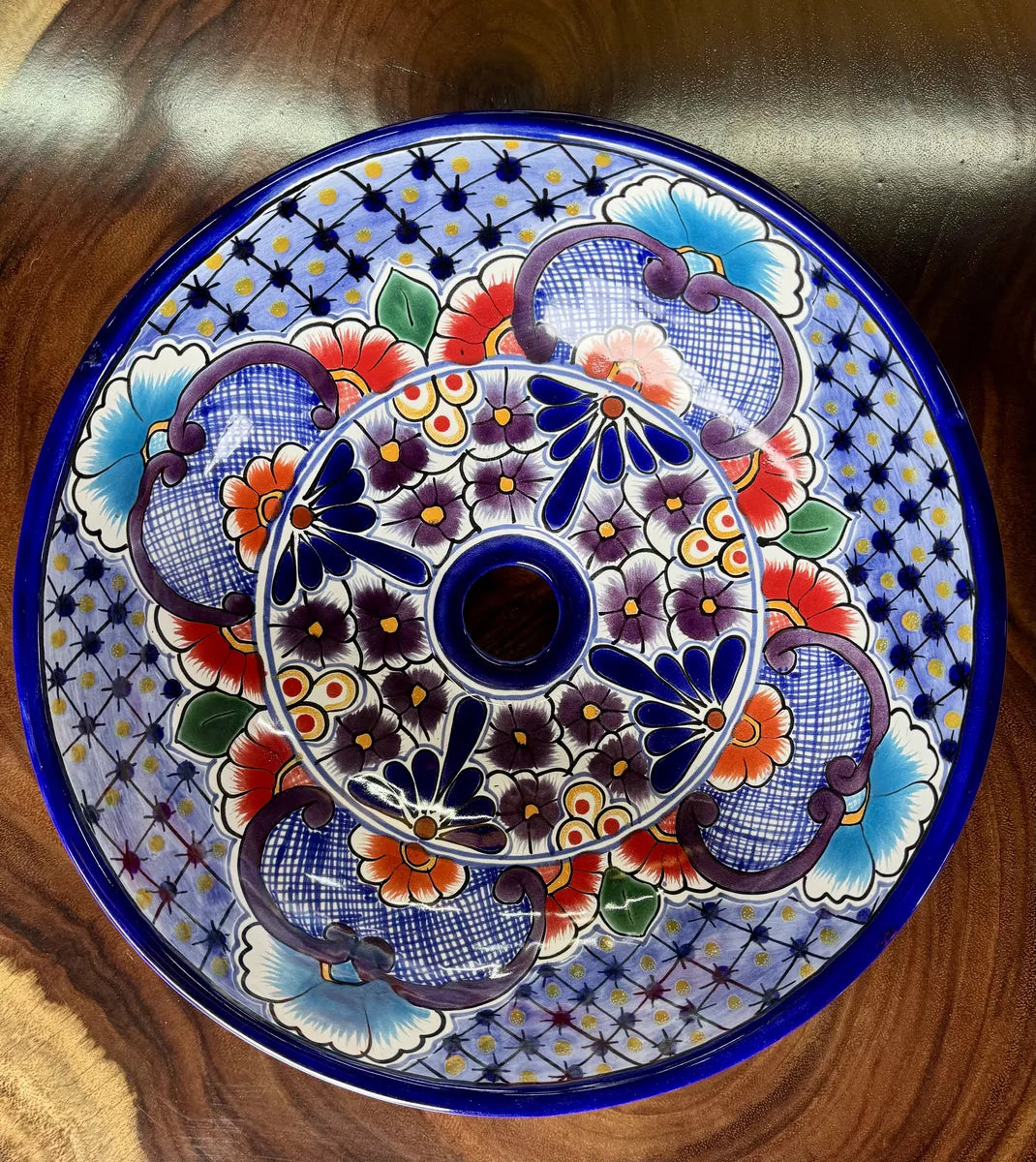 Round Countertop Sink, Cup-Style, Fine Talavera. Add to Favorites