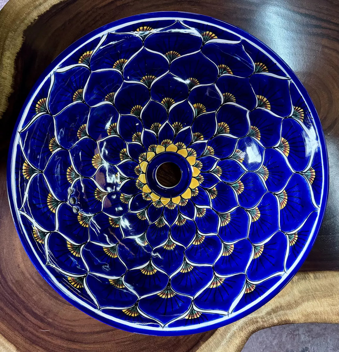 Round Sink in Fine Talavera Turkey Style
