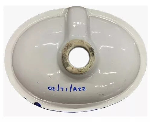 Small Oval Sink in Fine Talavera Antique Style Mod A22