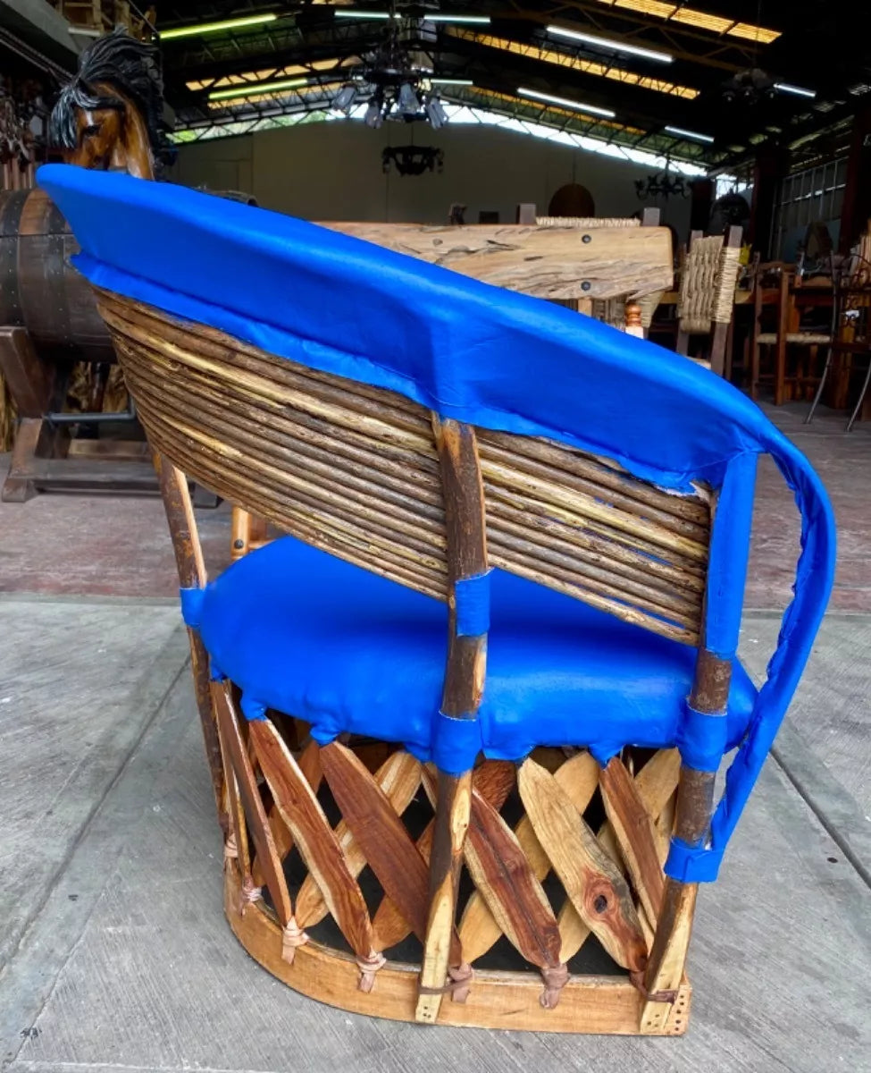 Silla Sillón Equipal Artesanal Amplio Cómodo Estilo Antiguo