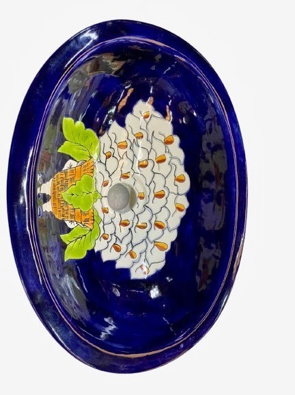 Lavabo Ovalin Chico En Talavera Fina Estilo Alcatraz Antiguo