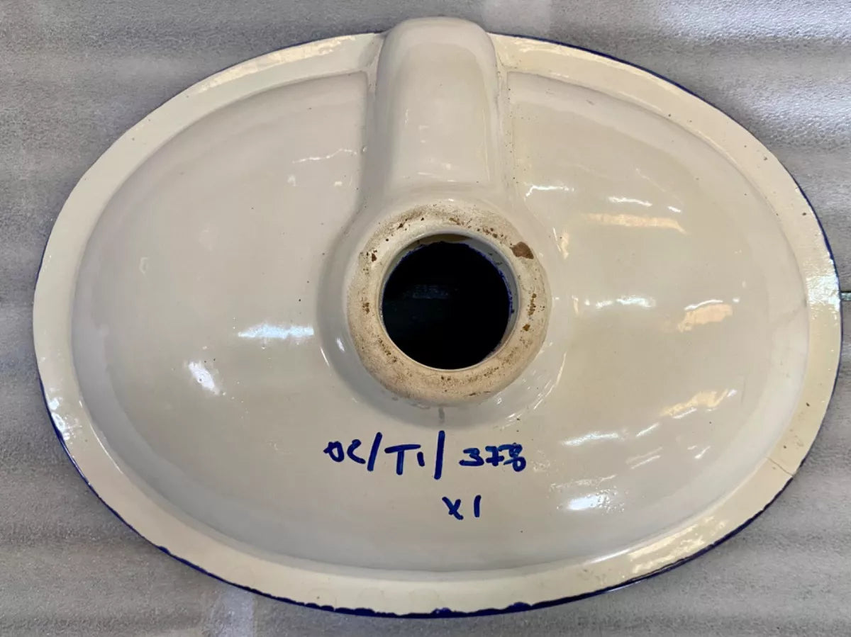 Small Oval Talavera Sink, Antique Style. Model T1378