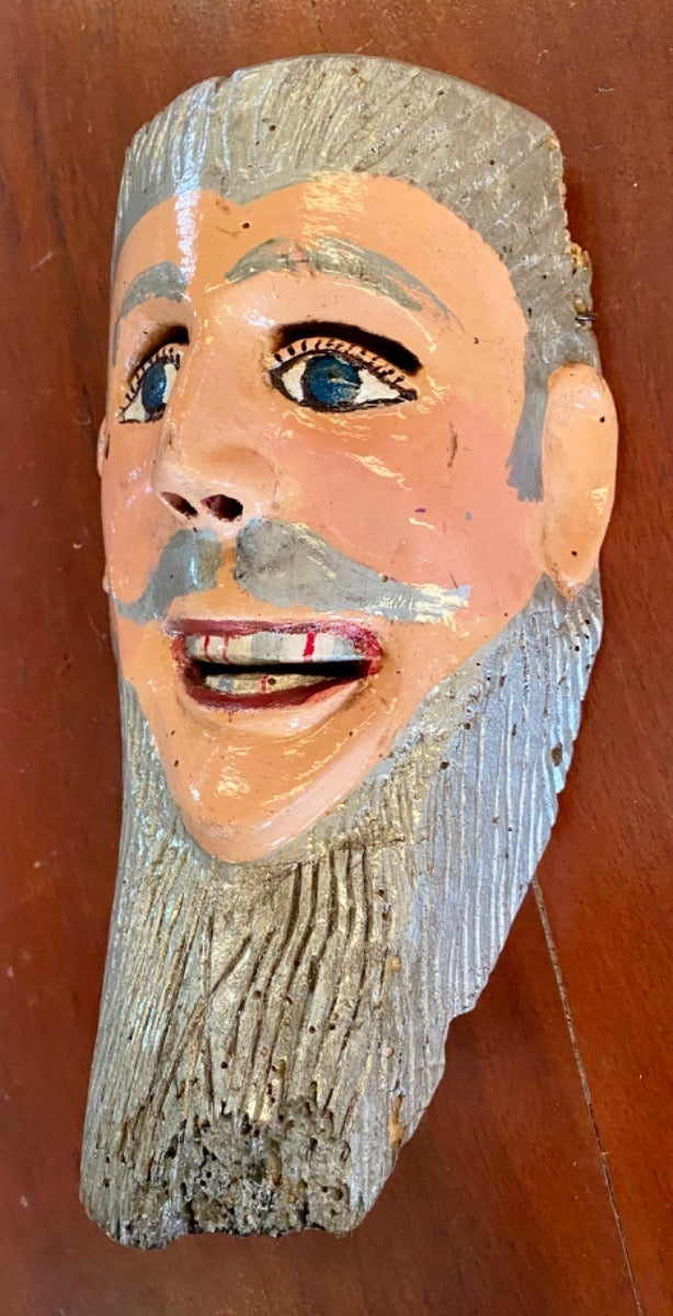 Antique and Original Wooden Mask. Old. Special (Used)
