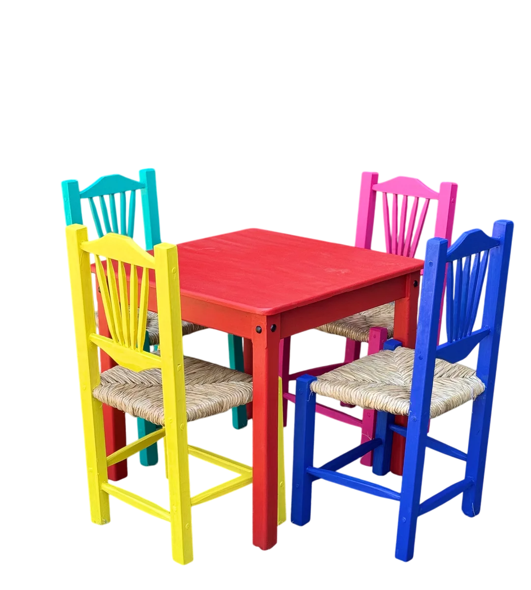 Beautiful Antique Multicolor Sustainable Handcrafted Dining Room