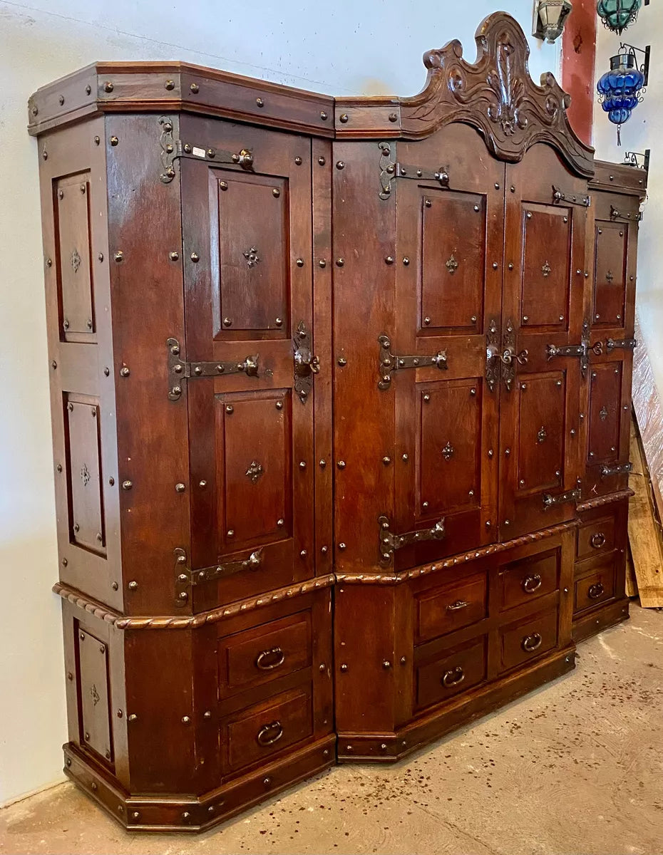 Antique Conquest Style Mesquite Closet.