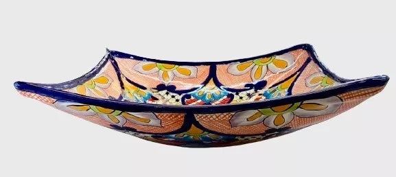 Rectangular Talavera Fine Antique Style Countertop Sink