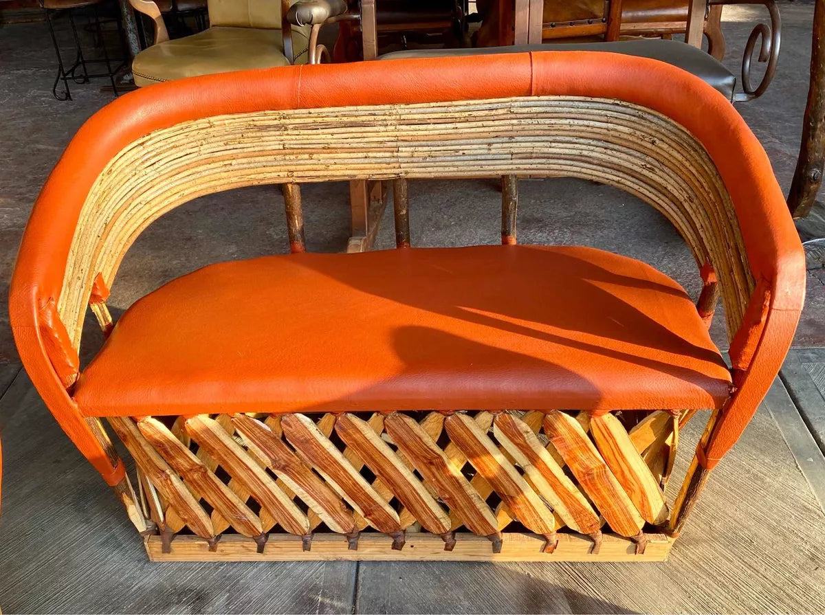 Equipal Handcrafted Room Upholstered in Antique Style Leather.