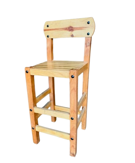High Chair Bench for Bar Breakfast Bar Cantina Antique Style