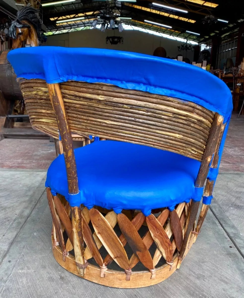 Silla Sillón Equipal Artesanal Amplio Cómodo Estilo Antiguo