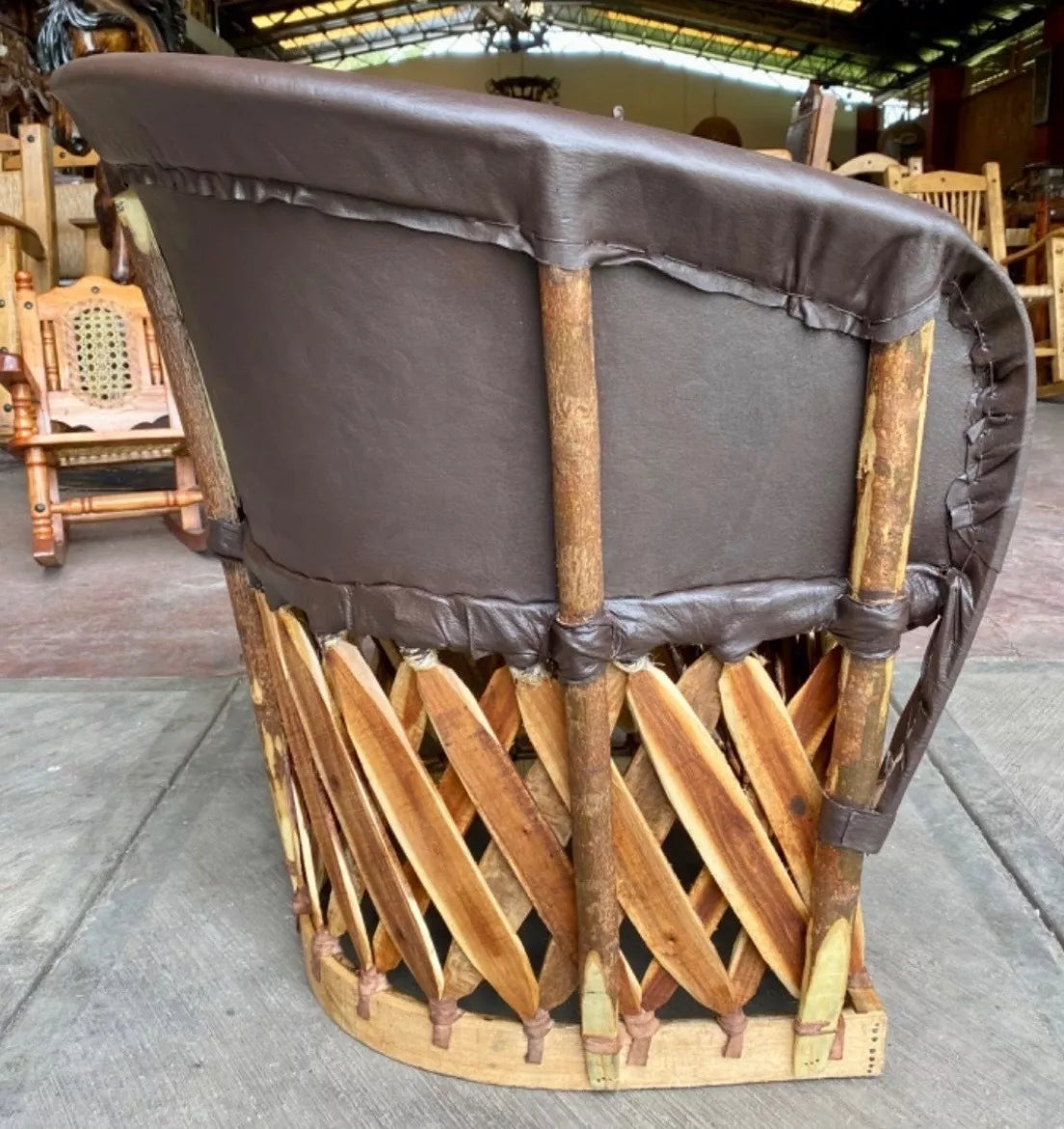 Silla Sillon Equipal Artesanal Muy Amplio Estilo Antiguo