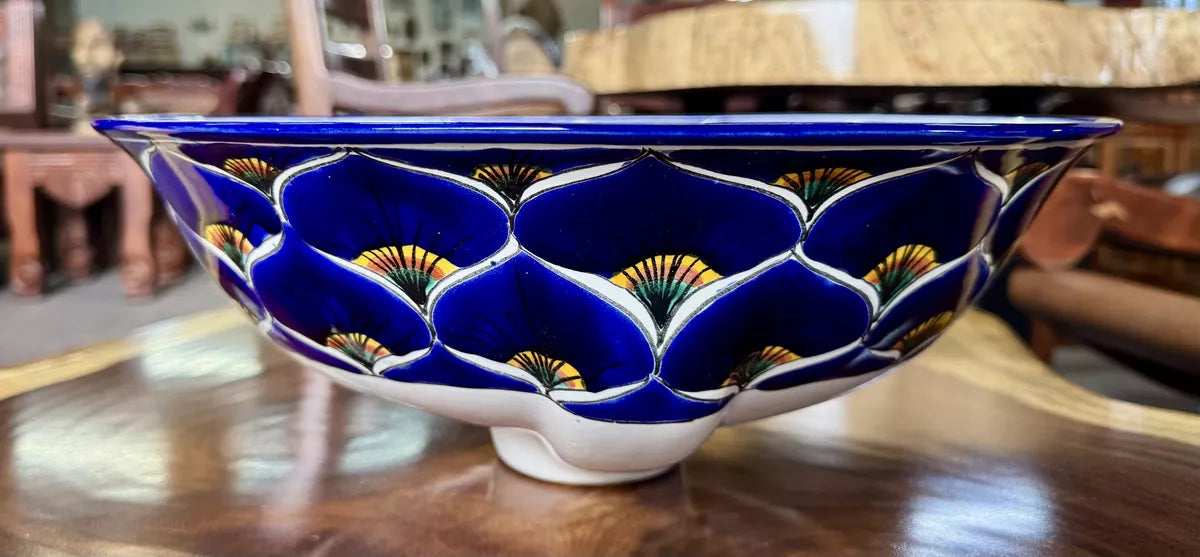 Round Sink in Fine Talavera Turkey Style