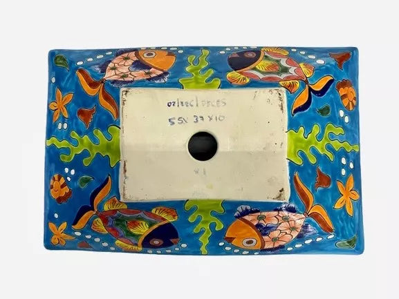 Talavera Rectangular Countertop Sink Antique Fish Style Add to favorites