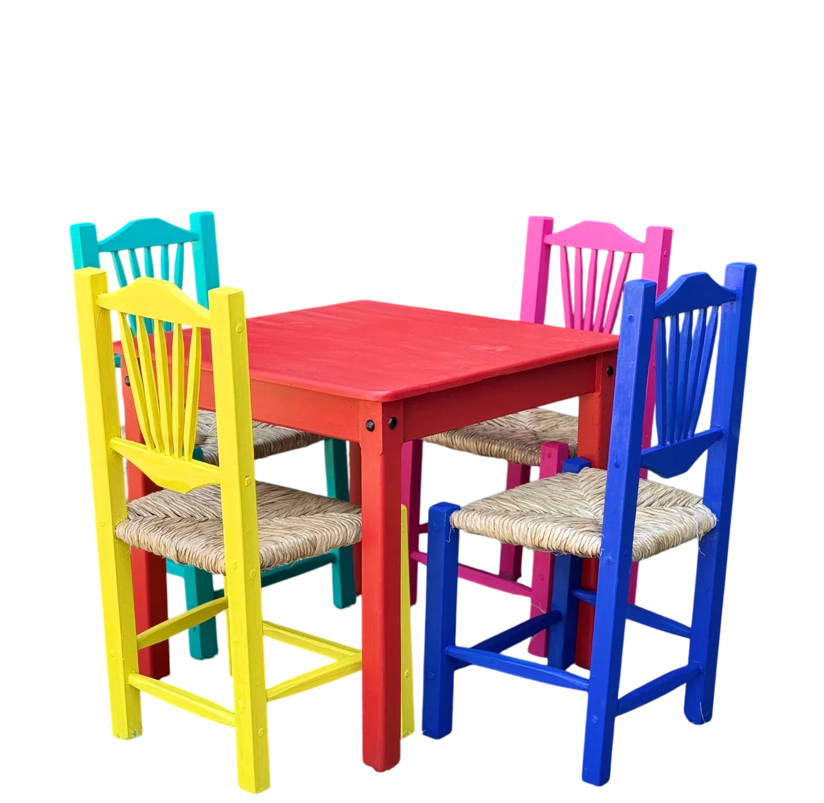 Beautiful Antique Multicolor Sustainable Handcrafted Dining Room