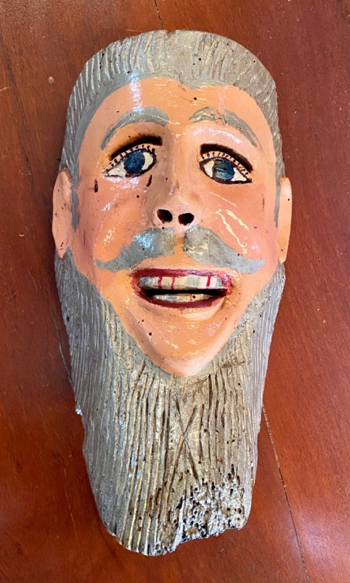 Antique and Original Wooden Mask. Old. Special (Used)