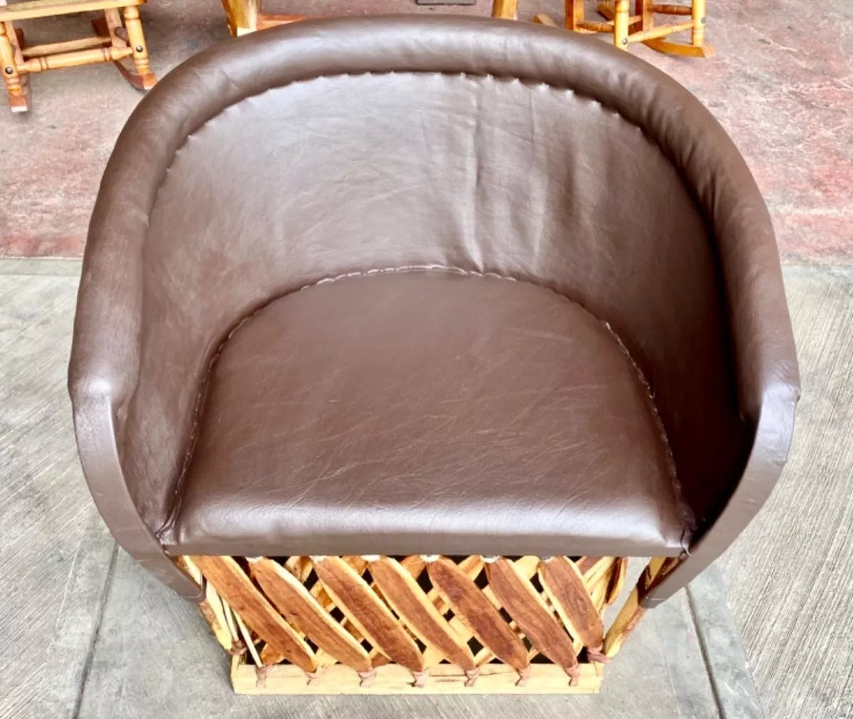 Silla Sillon Equipal Artesanal Muy Amplio Estilo Antiguo