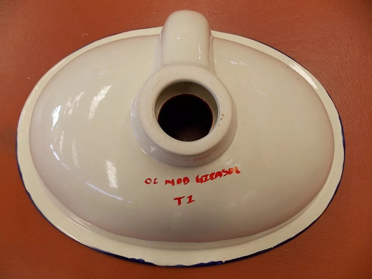 Lavabo Artesanal De Talavera Fina Estilo Antiguos Girasoles.