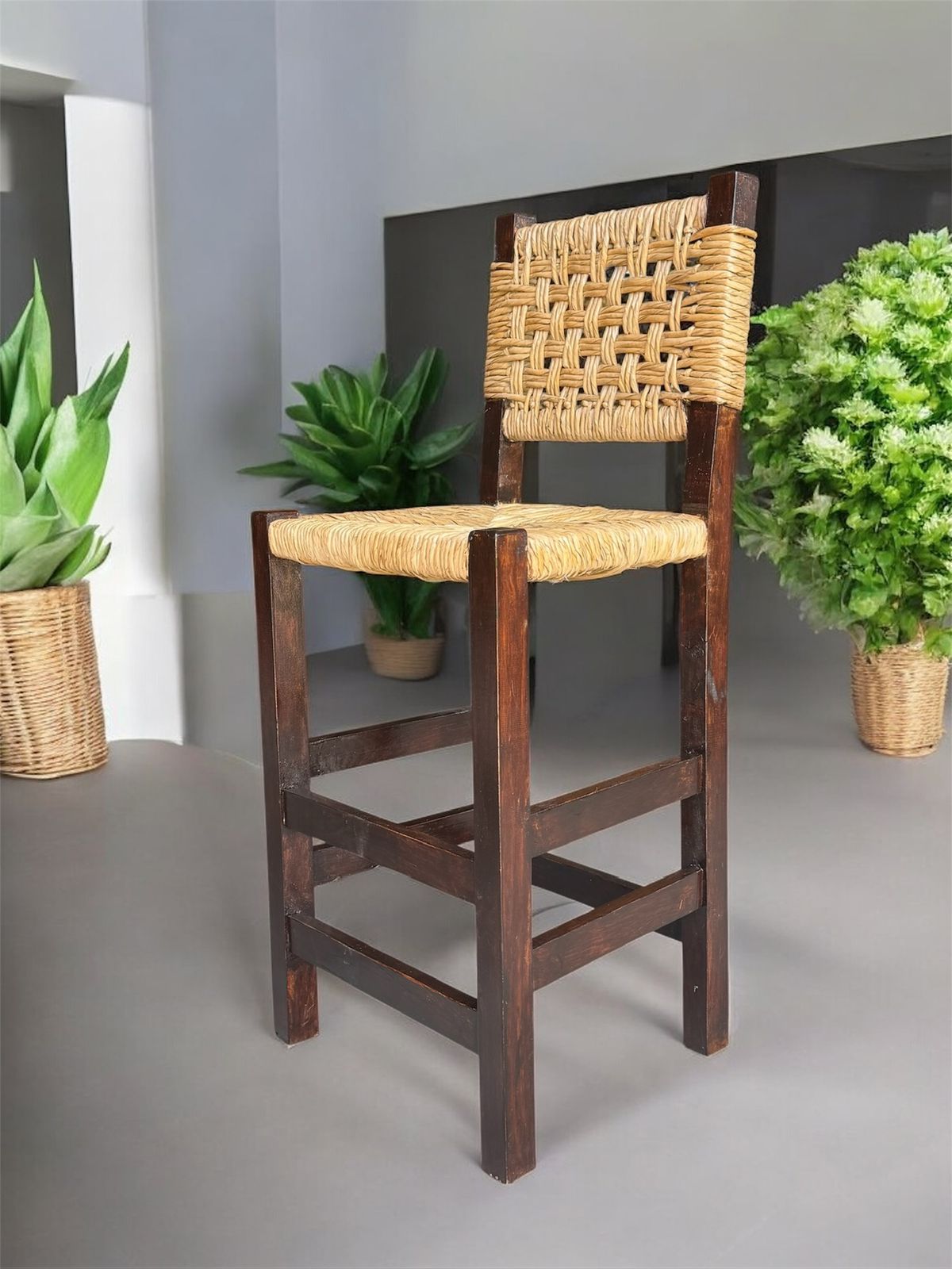 Banco Silla Periquera Artesanal Para Bar Desayunador