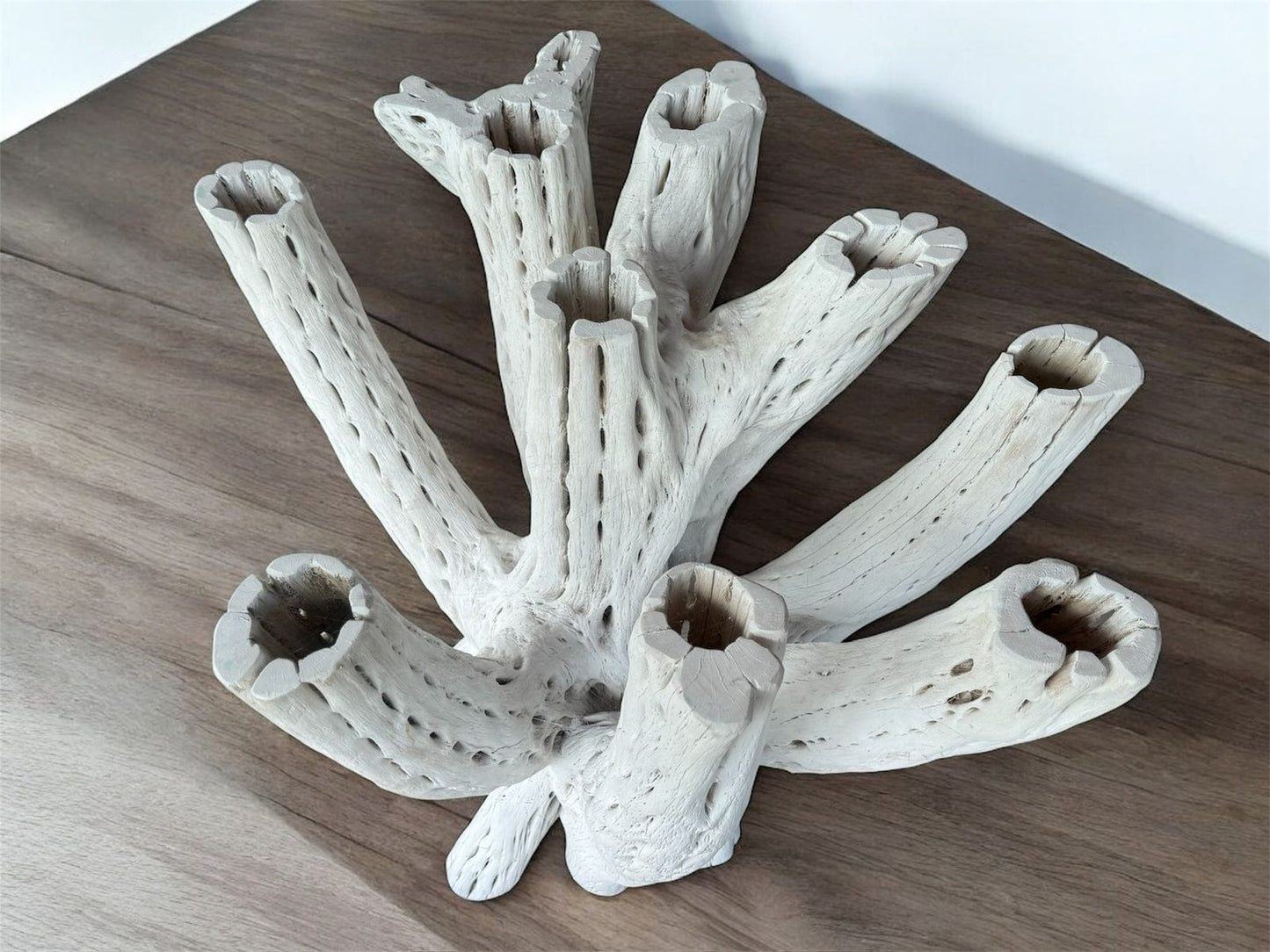 Base Mesa Blanca Comedor 4 A 6 Sillas Madera Cactus Antiguo