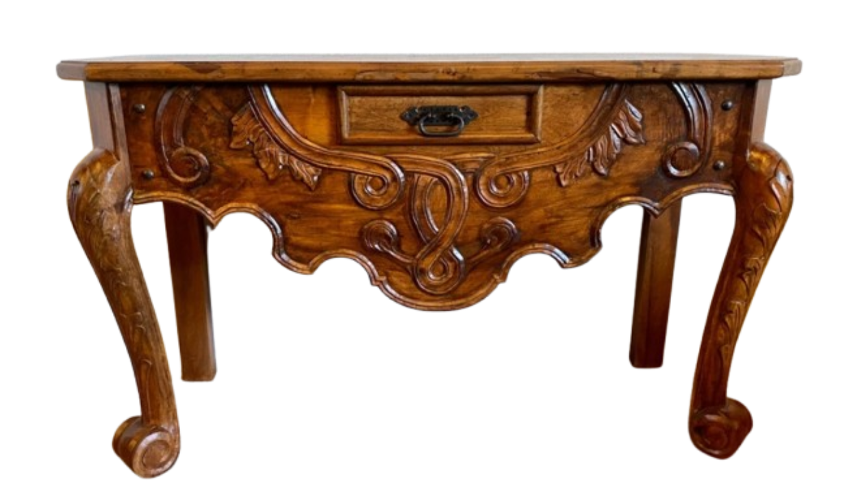 Mesquite Wood Carved Credenza in Ancient Conquest Style