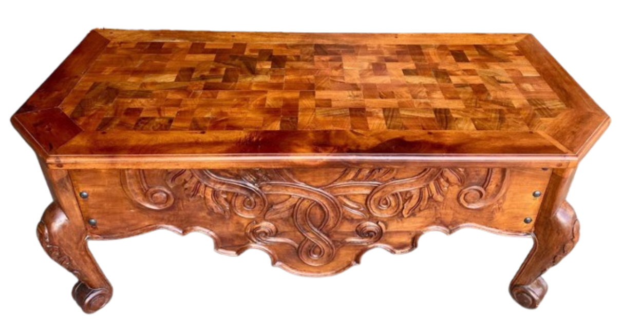 Beautiful Antique Style Hand Carved Mesquite Office Desk