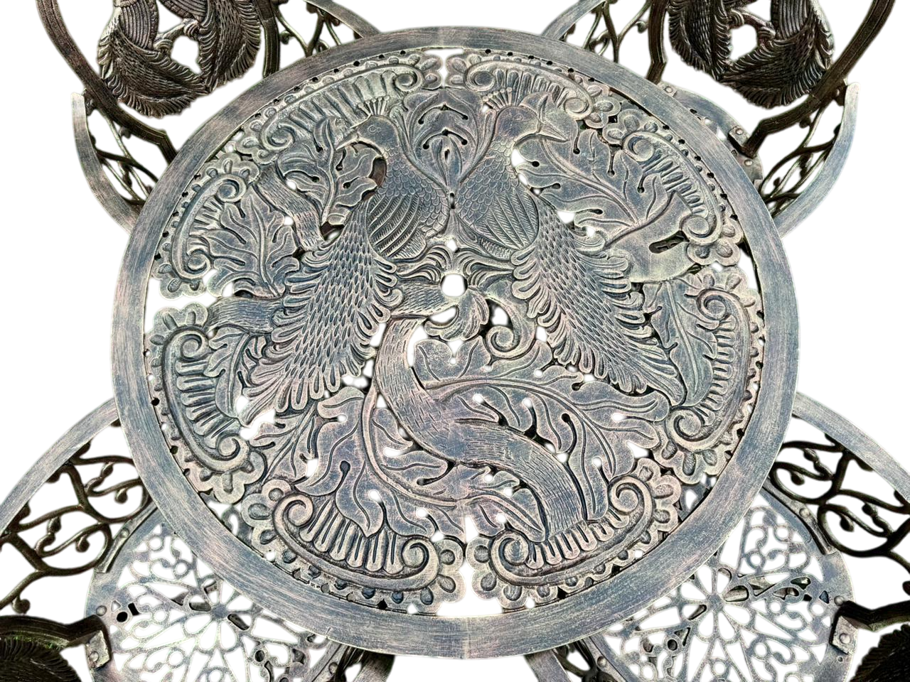 Comedor Artesanal Jardín Aluminio Reforzado Estilo Antiguo