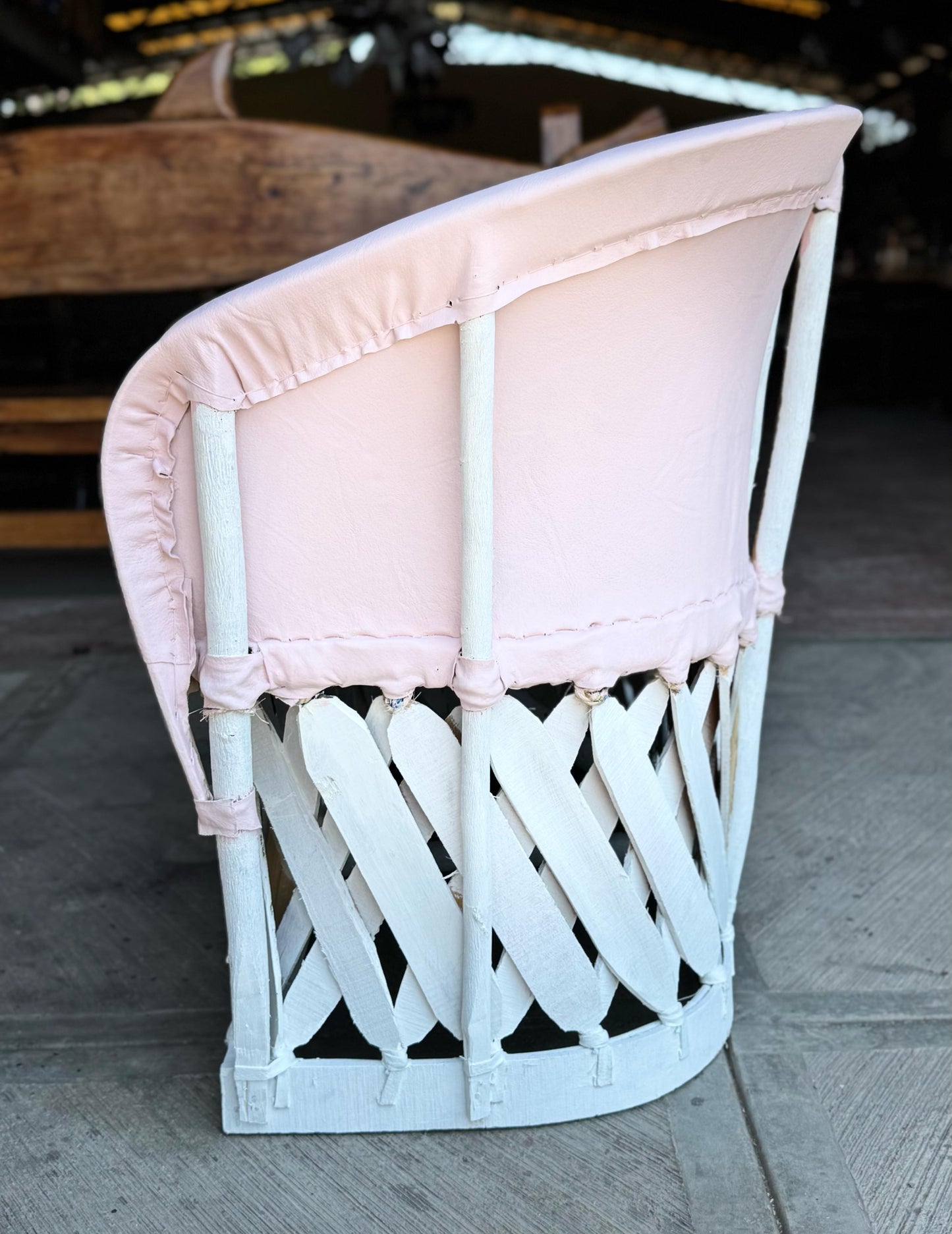 Handmade Love Seat Equipal 2 Person Antique Style Armchair for Living Room and Adults