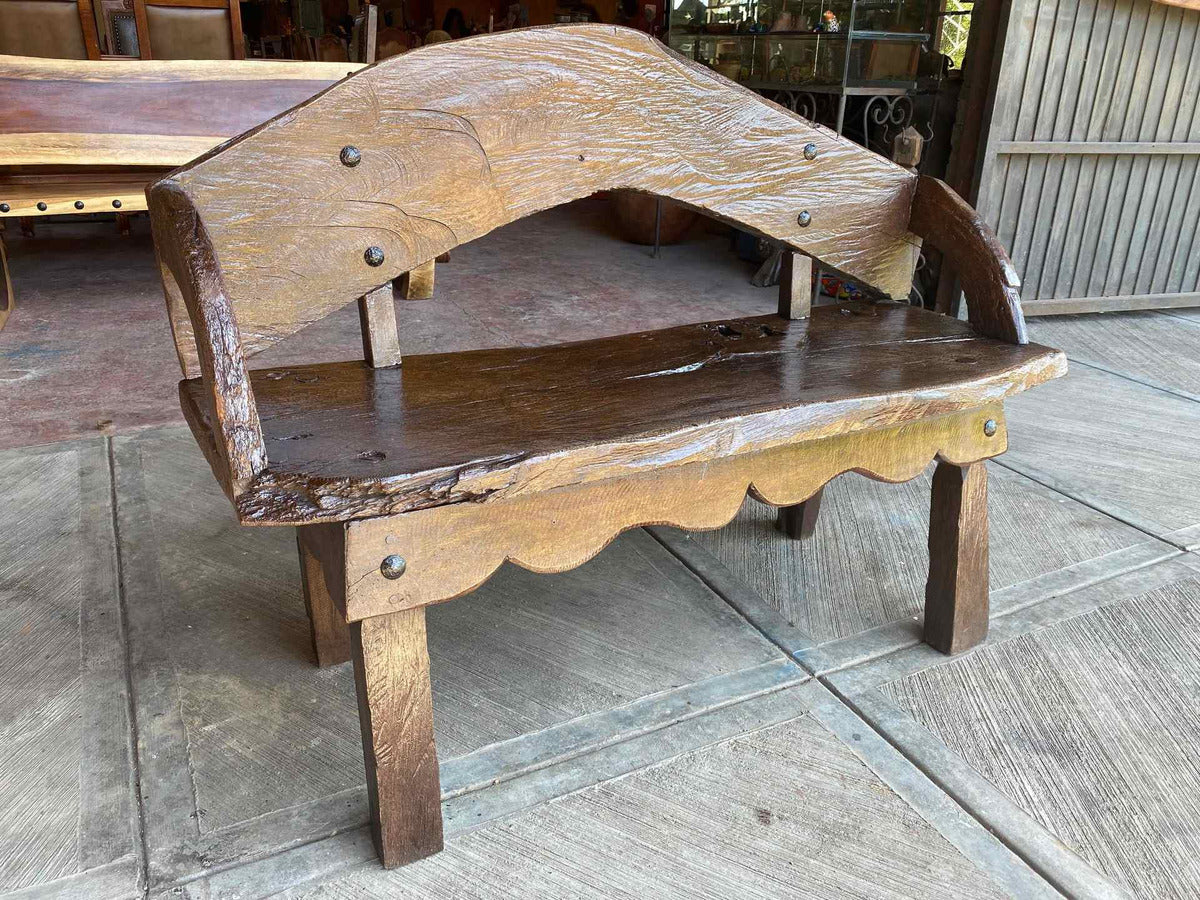 Mesquite Wood Bench. Unique