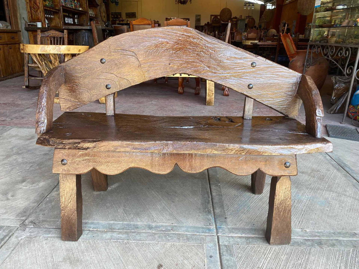 Mesquite Wood Bench. Unique