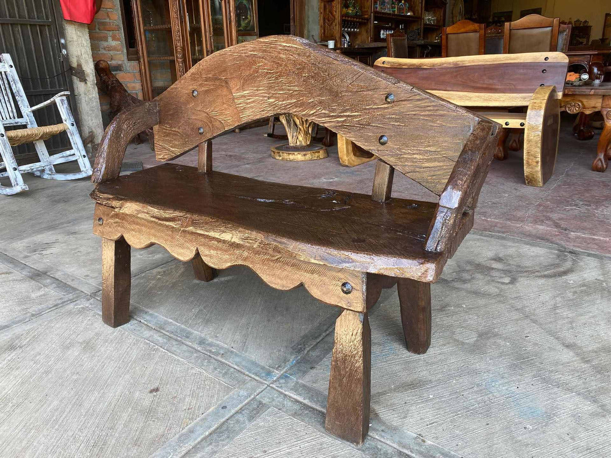 Mesquite Wood Bench. Unique