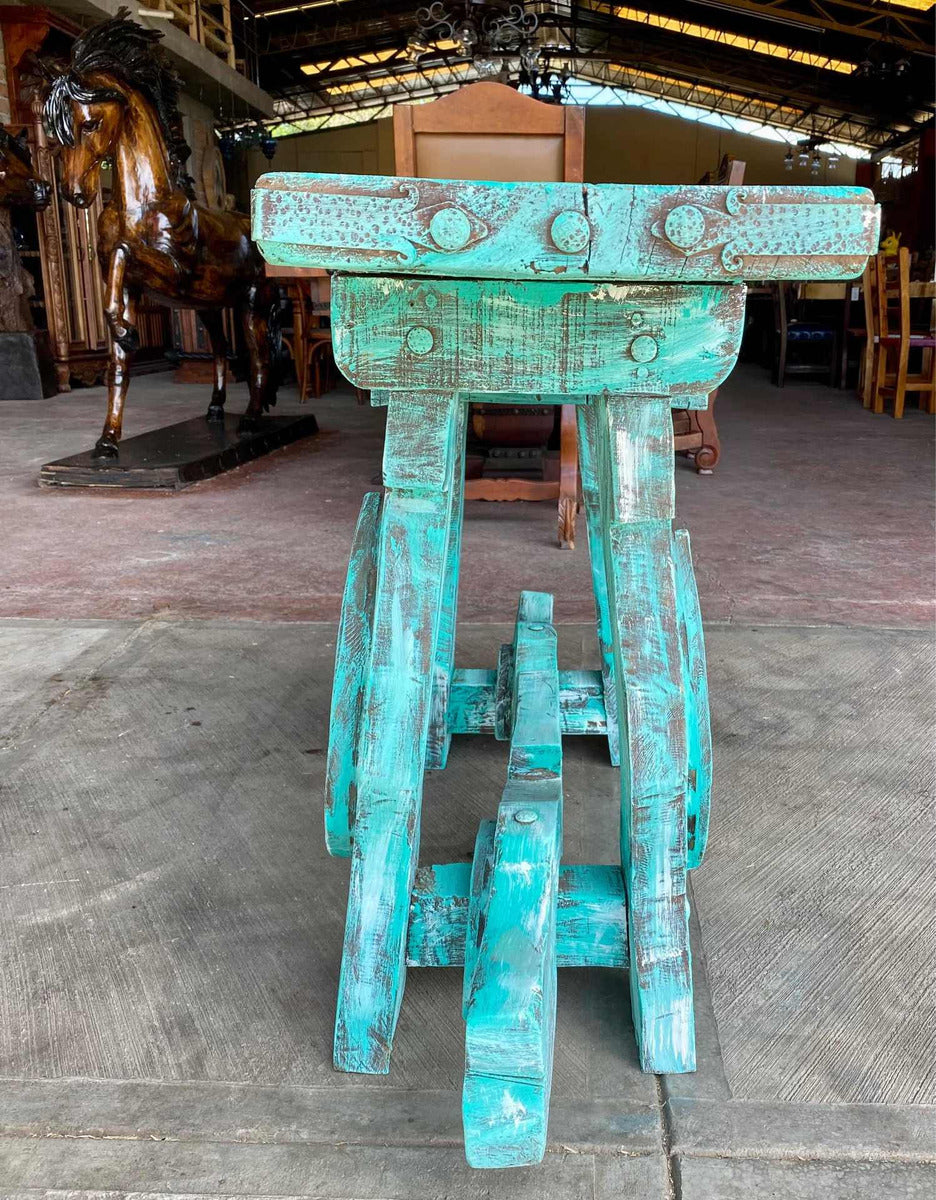 Original Credenza Stripped Antique Door and Yoke Legs