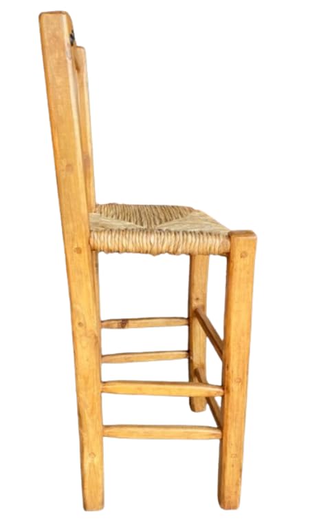 Sustainable Antique Style Handcrafted Bar Chair Bench